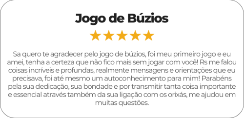 Feedback do jogo de búzios da Adelomi Onifade