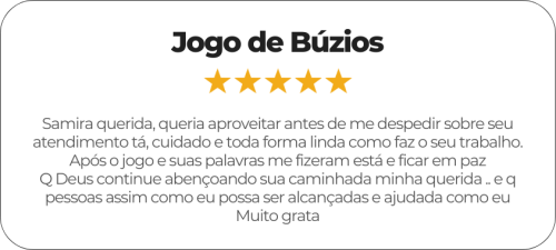FeedBack do jogo de búzios com a Iya Adelomi